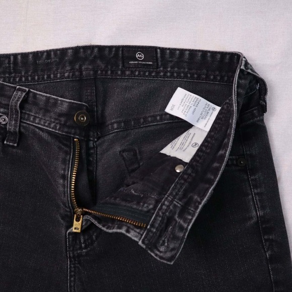 AG Adriano Goldschmied The Dylan Slim Skinny Jeans Men's 30R Black Stretch Denim - Picture 7 of 11